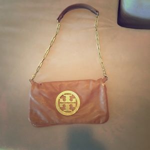 Tan Tory Burch Shoulder Bag or Clutch